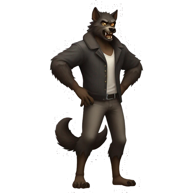 Werewolf Full Body emoji
