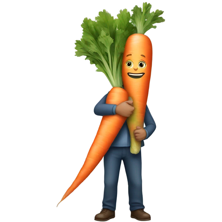 man carrot emoji
