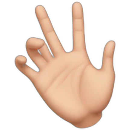 hand heart guy emoji