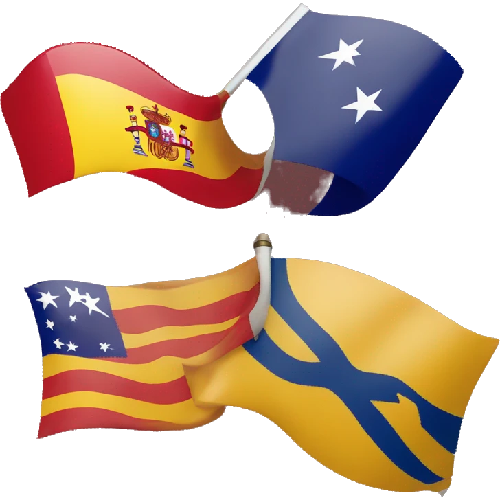 spain flag and australia flag emoji