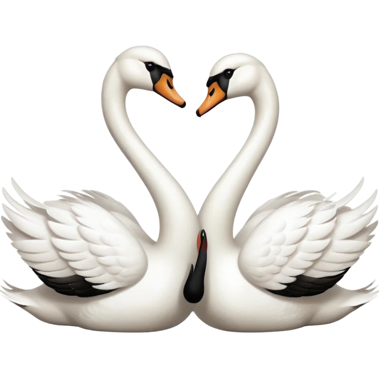 Couple swan emoji emoji