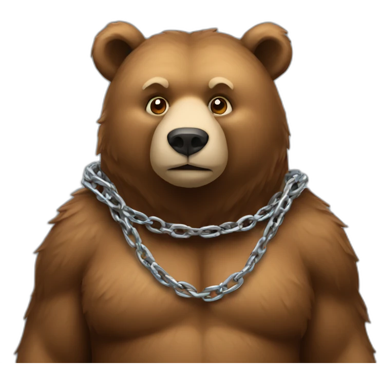 bear-wearing-a-chain emoji