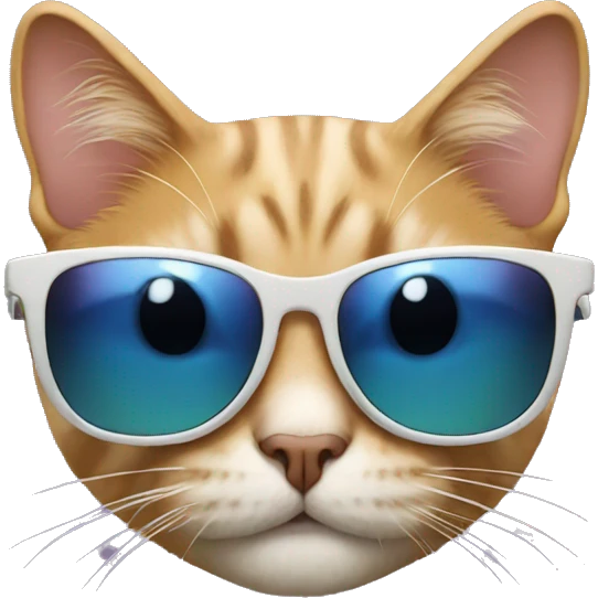 Cat with sunglasses emoji