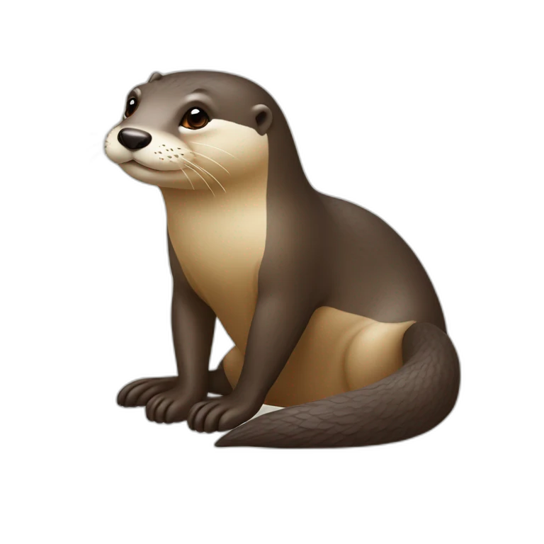 Loutre sur tortu emoji