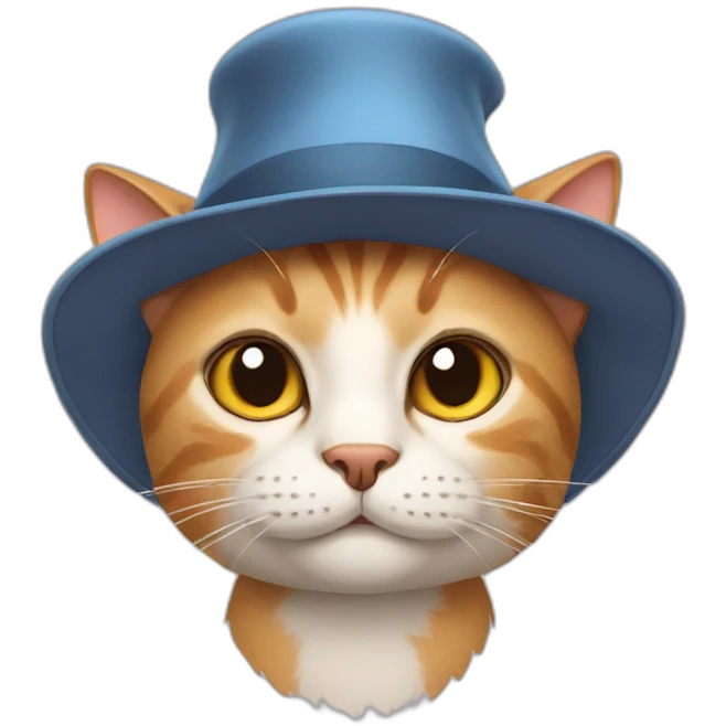 Cat in a hat emoji