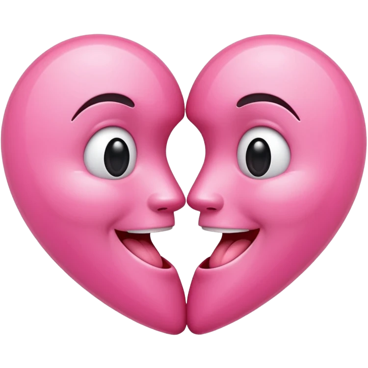 Hearts kissy face emoji