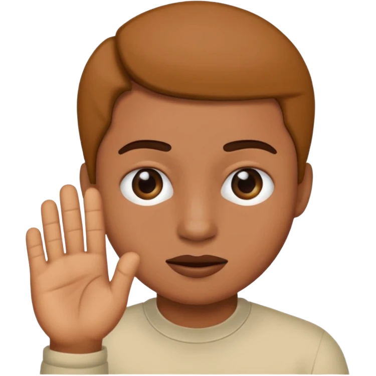 Make a person doing the 67 meme emoji