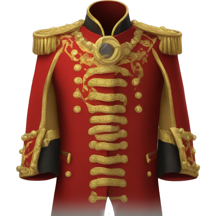 Red ring master coat with gold detailing  emoji