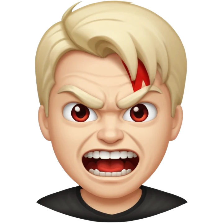 evil laugh, angry face, youtube logo emoji