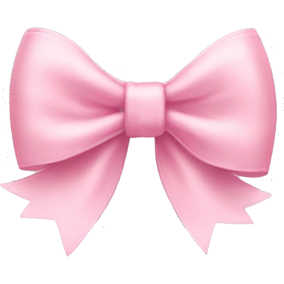 Light pink bow emoji