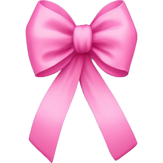 Pink bow emoji