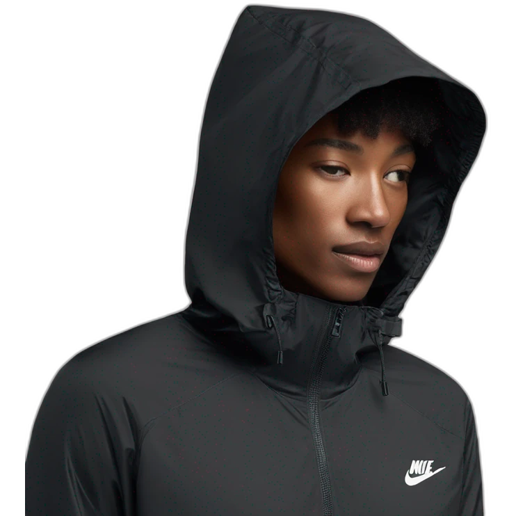 Cagoule noire avec logo nike emoji
