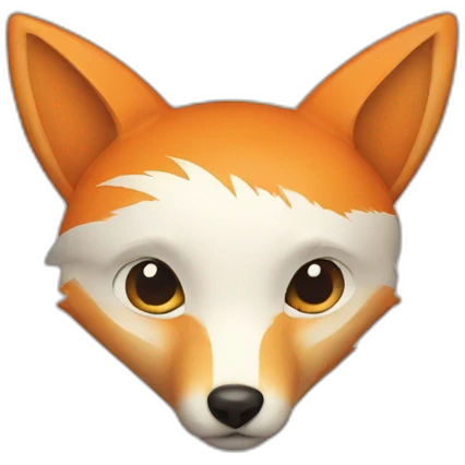 a ribbon fox emoji