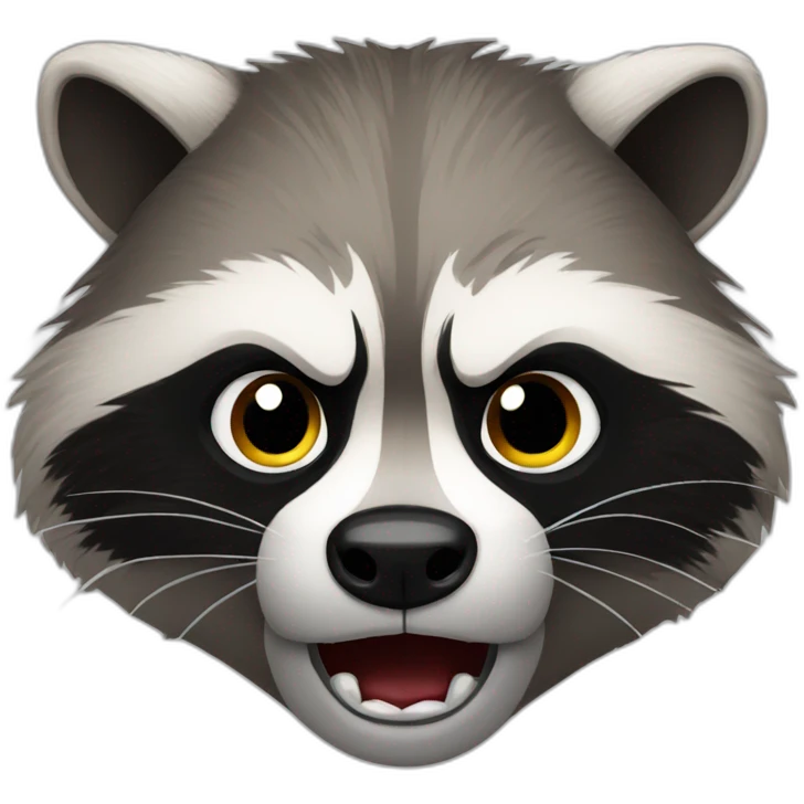 racoon angry emoji