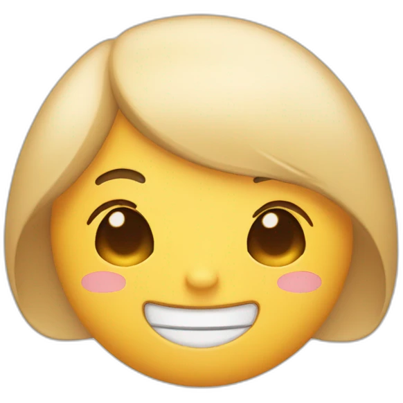 Smiling with closed eyes and bunny teeth emoji