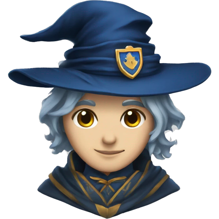 a magican hat ravenclaw emoji