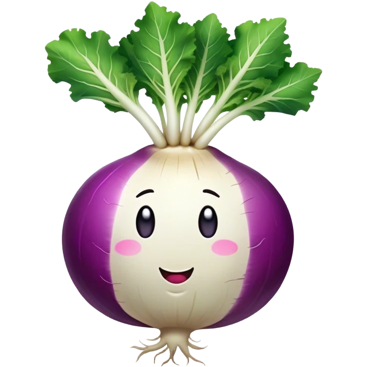 Turnip purple white emoji