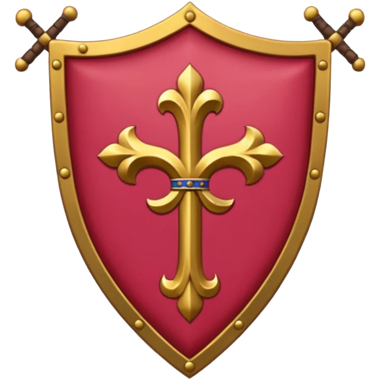 brasão sangrando medieval rosa de sangue vermelha emoji