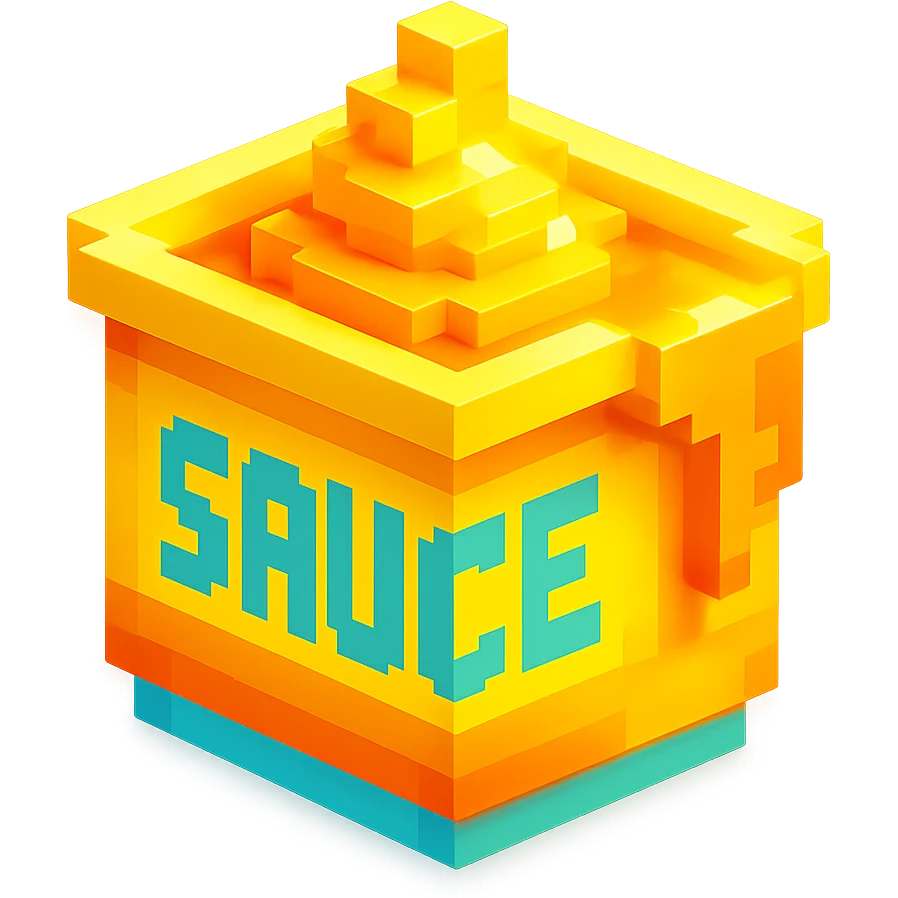 сделай соус из фастфуда светящийся, no background  emoji