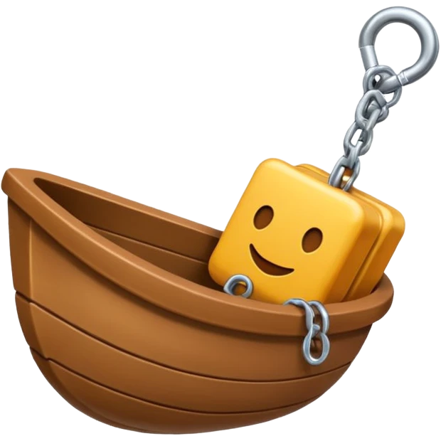 Je veux un emoji encre dans ce style là : ⚓ je veux qu’il représente sentimental par un bœuf : 🪢 emoji