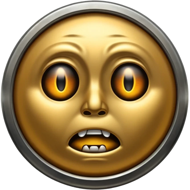 scared thick coin emoji