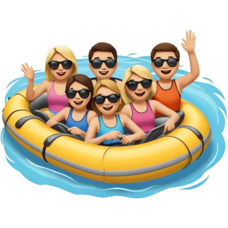 Tubing with friends emoji
