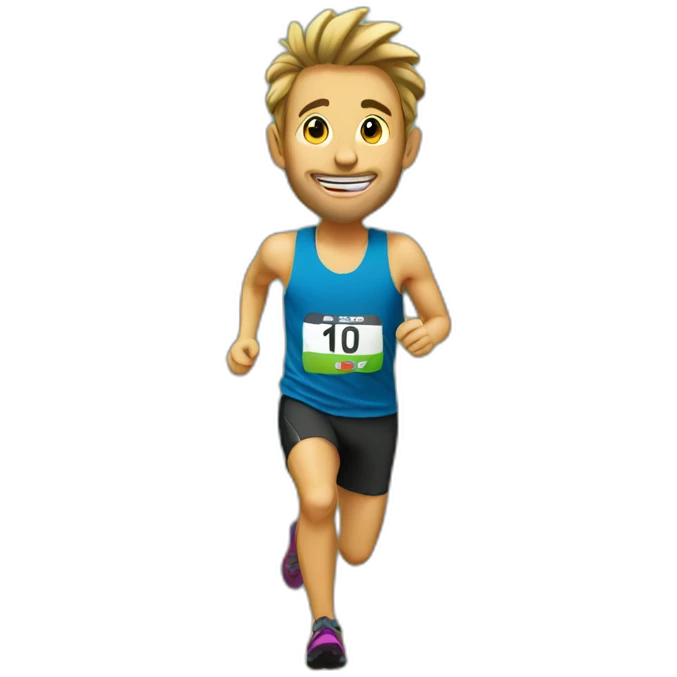 I love trail running emoji