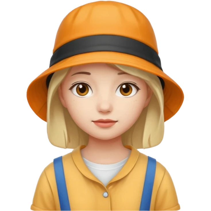 bucket hat girl emoji