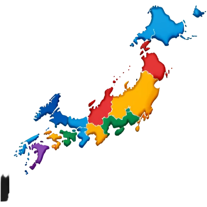 japan county map emoji