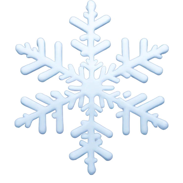 bold snowflakes  emoji