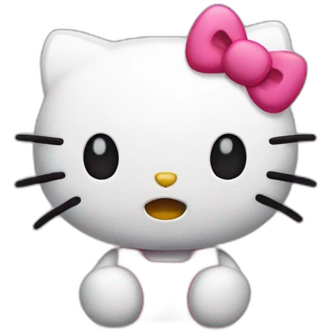 Hello Kitty is angry emoji emoji