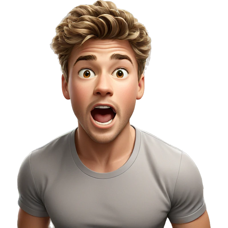 realistic meme of a boy emoji