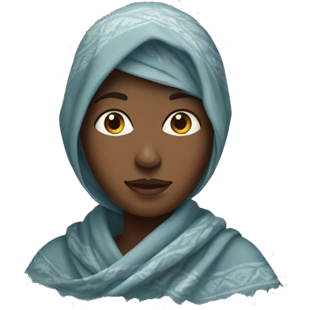 Women with shawl emoji