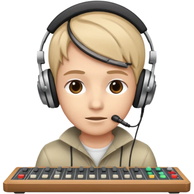 Person on a soundboard  emoji