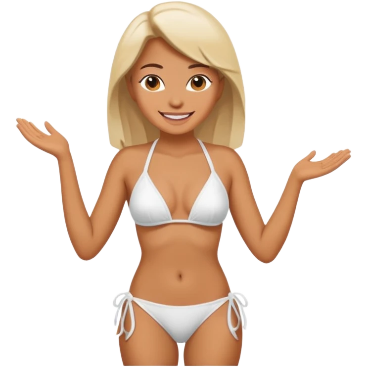 👙🧍🏼‍♀️ emoji