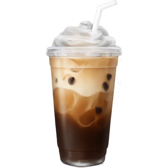 Aesthetic classy iced coffee emoji