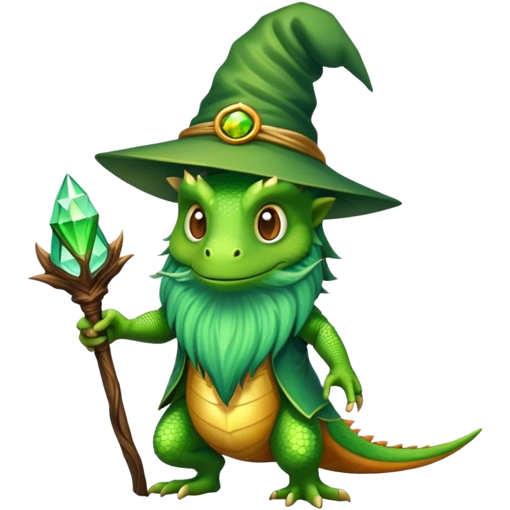 Lizard wizard emoji