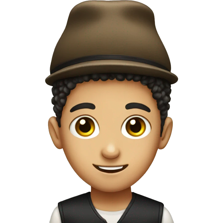 jewish kid with kippa  emoji