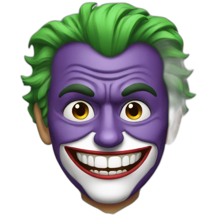 Batman as a joker emoji