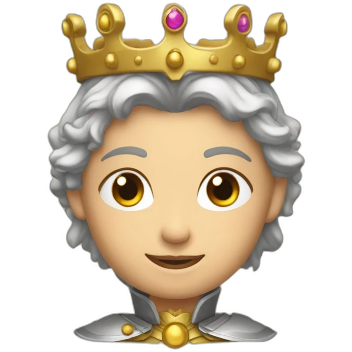 paladin avec une couronne de reine emoji