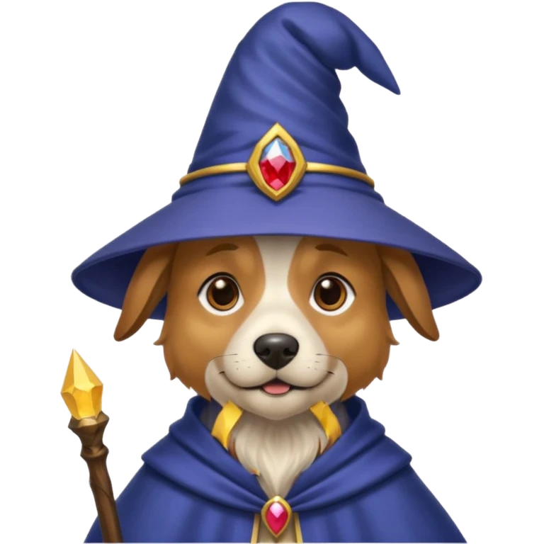 Dog wizard emoji