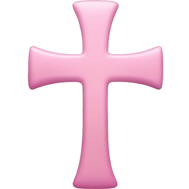 Light pink cross  emoji