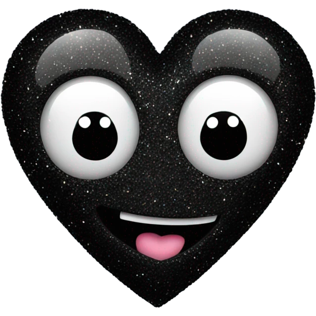 black sparkly heart emoji