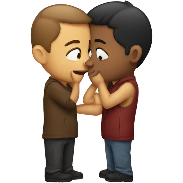 Guys kissing  emoji