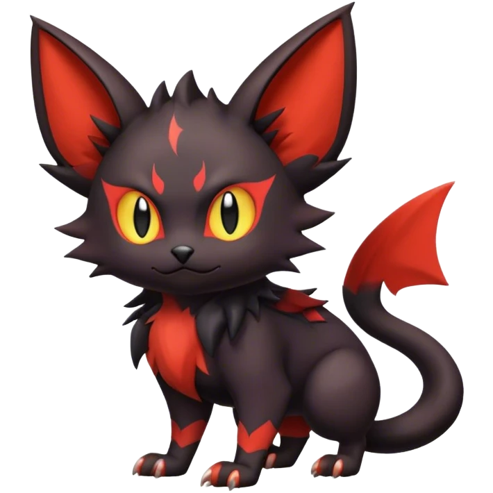 Noivern-Litten-Zorua-Bat-Cat full body emoji