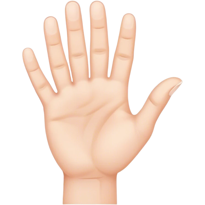 A hand with fingers spread and bent in a grabbing way emoji