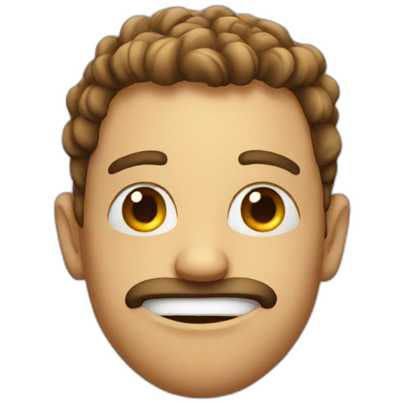 Weird face emoji