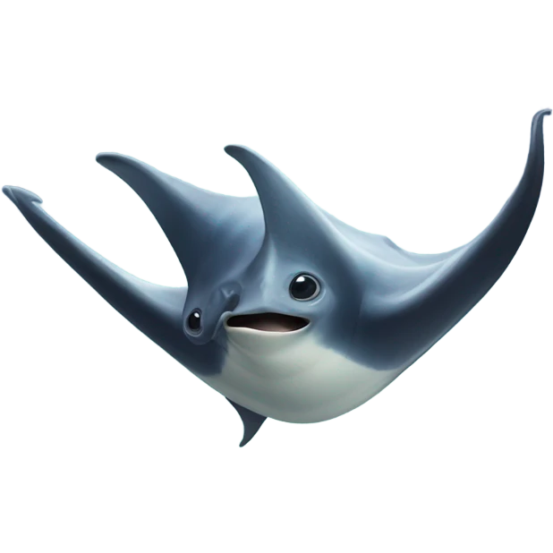 Manta Ray trying to give a thumbs up emoji