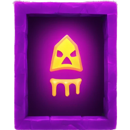 Nether Portal neon light emoji