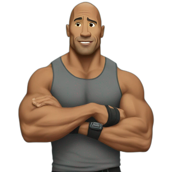 The rock a rock emoji